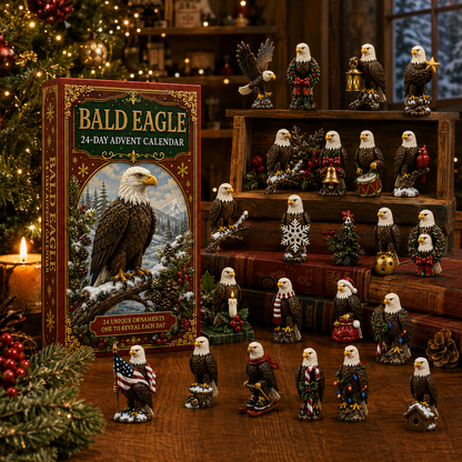 ✨24-Day Christmas Countdown Advent Calendar – bald eagle  Ornament