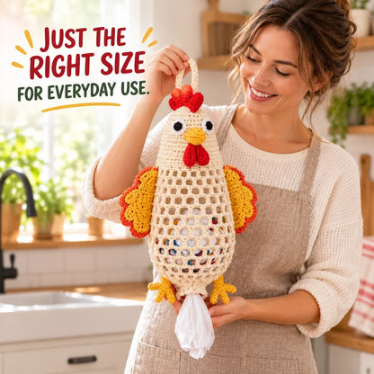🔥LAST DAY 49% OFF – 🌼 Cottage Harvest KeepersTM — Crochet Animal Bag Holder DIY Kit | 11 Adorable Designs