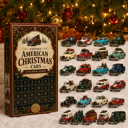✨24-Day Christmas Countdown Advent Calendar – Christmas Car Model Ornament