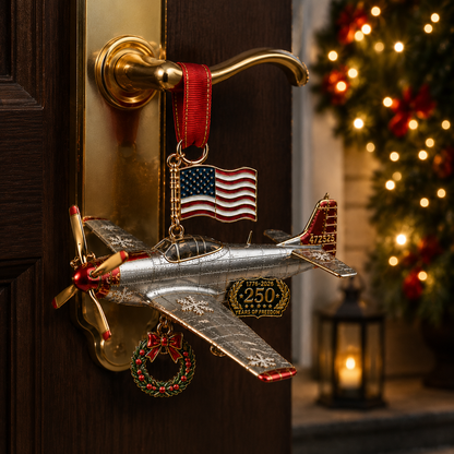 ✨250th Anniversary Airplane-Shaped Christmas Ornament