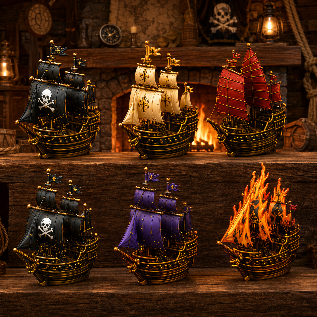 ⚓Pirate Ship Legends Advent Calendar 2026 – 24 Days of High Seas Adventure, Collector-Grade Miniature Ships, Acrylic Charms Blind Box