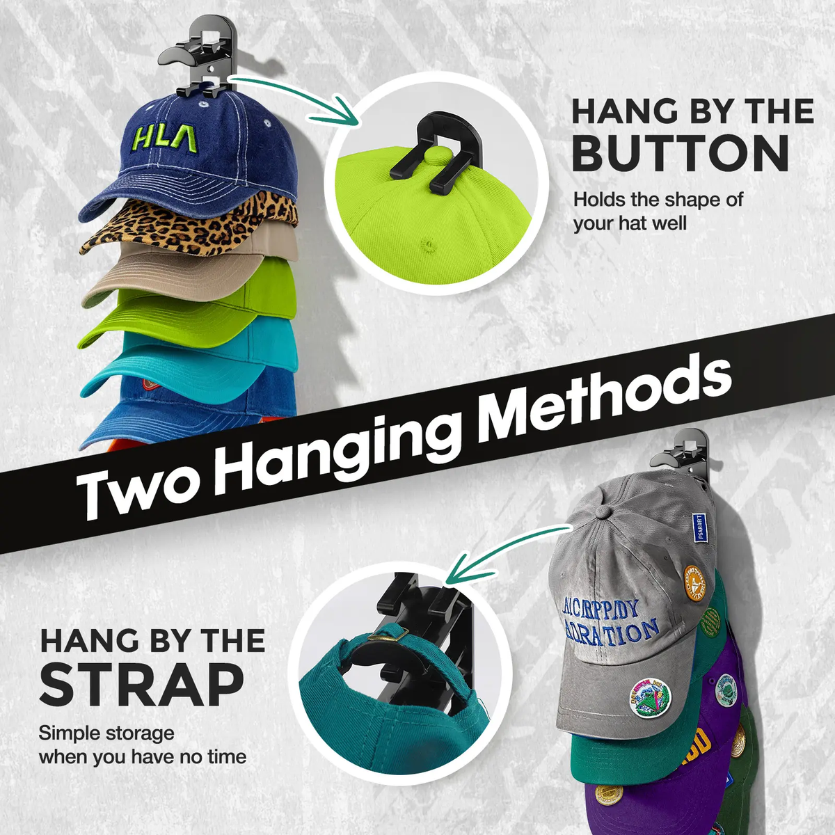 🧢Wall-mounted hat rack – each rack can hold 10 hats🧢 - image 4