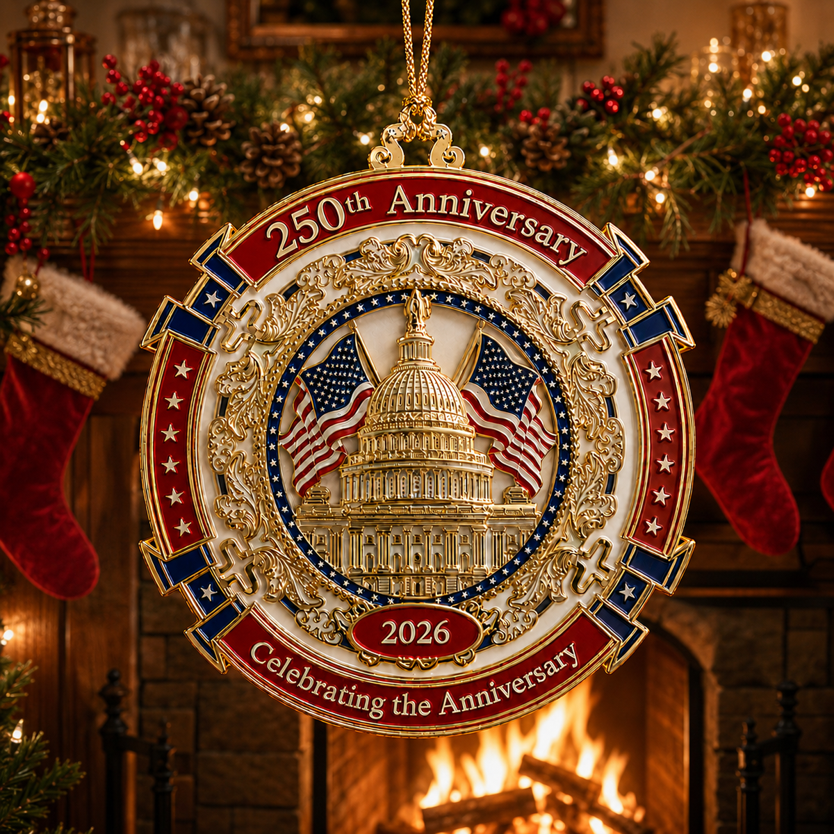 🔥250th Anniversary Commemorative Ornament –  Capitol