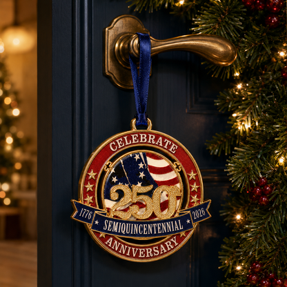 ✨250th Anniversary Commemorative Medal Christmas Tree Ornament