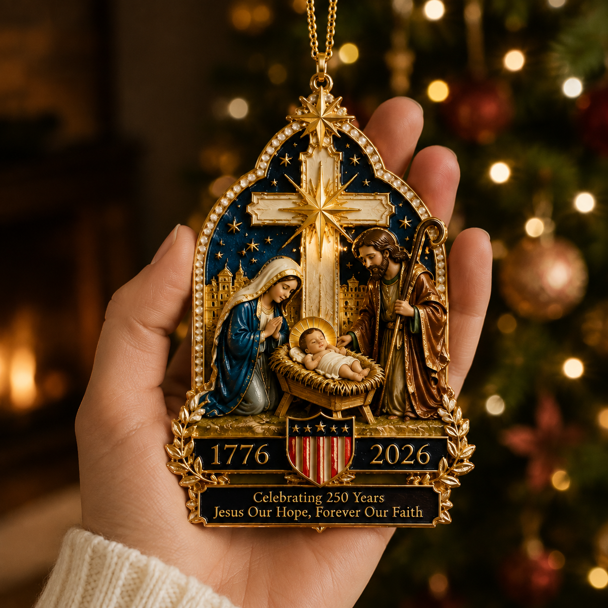 🔥Last 30pcs🔥✨Nativity scene Christmas tree ornament