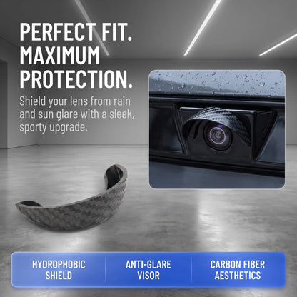 2PCS Car Reverse Camera Rain Cover, Anti‑Fog Waterproof Protection Hood, Carbon Fiber Texture🛡️ - image 4