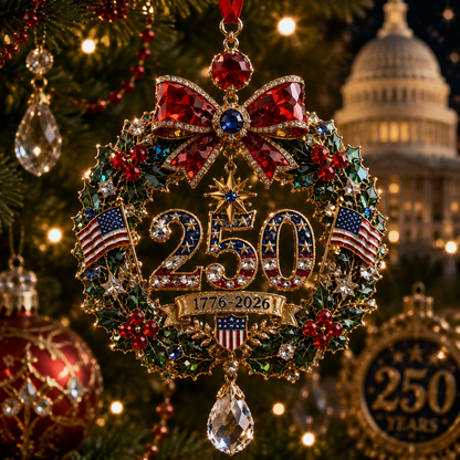 ✨Crystal Christmas Wreath Christmas Tree Ornament