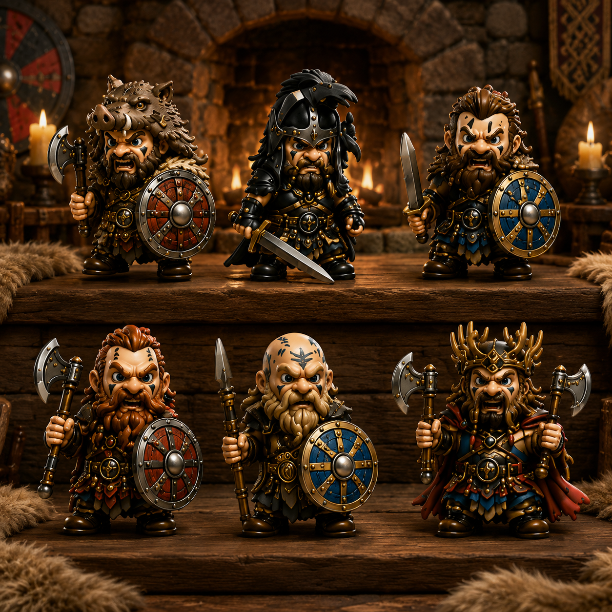 24 Days of Northern Legends – Warriors of the North Advent Calendar 2026 | 24 Collectible Viking Warrior Miniatures, Acrylic Charms Blind Box