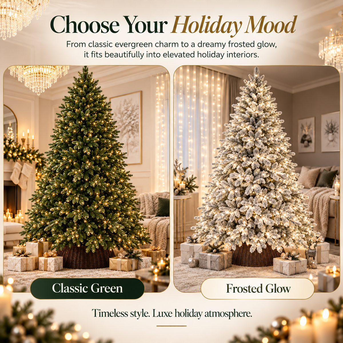 ❄️🏡LED Christmas String Lights – Warm White or Multicolor Holiday Tree Lights🎅💖