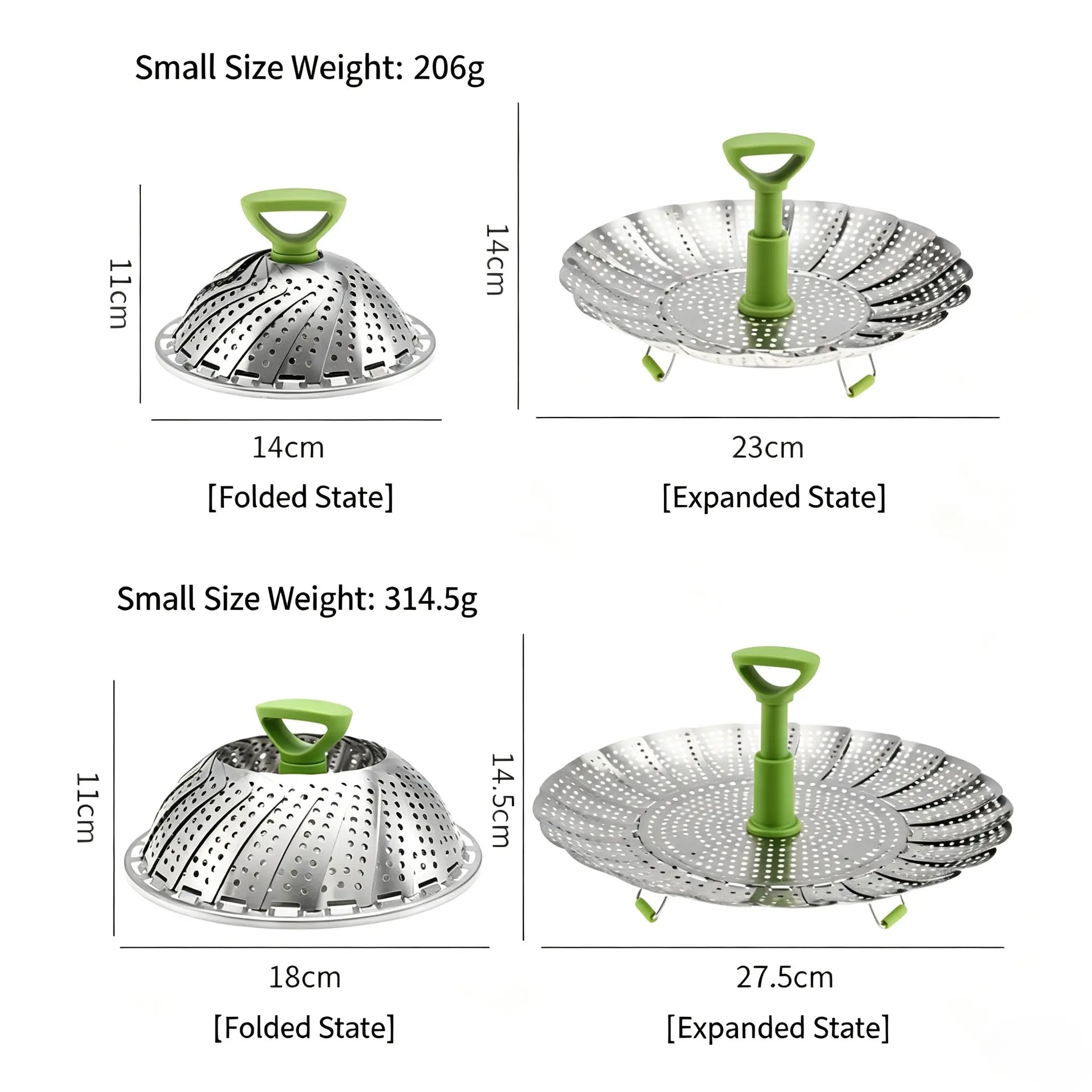 Vegetable Steamer Basket for Cooking Food, Stainless Steel Veggie Steam Basket for Pot 🥦 - image 11