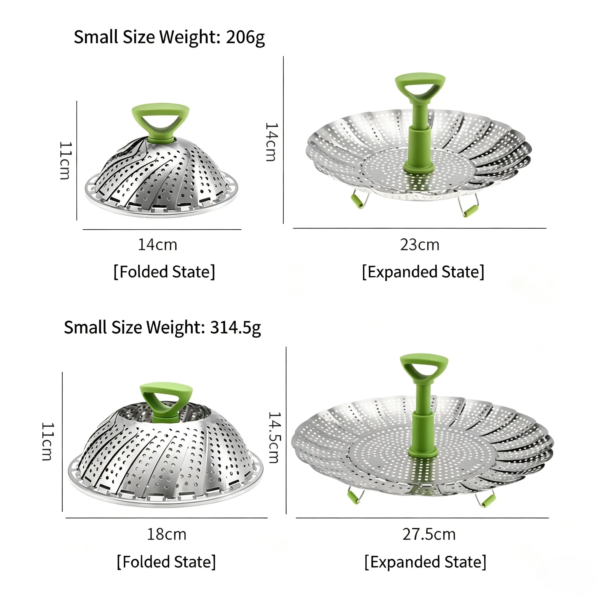 Vegetable Steamer Basket for Cooking Food, Stainless Steel Veggie Steam Basket for Pot 🥦 - image 11
