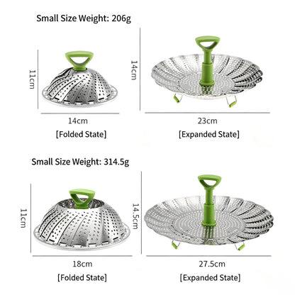 Vegetable Steamer Basket for Cooking Food, Stainless Steel Veggie Steam Basket for Pot 🥦 - image 11