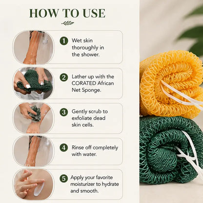 Authentic African Exfoliating Net Bath Sponge🧼 - image 4