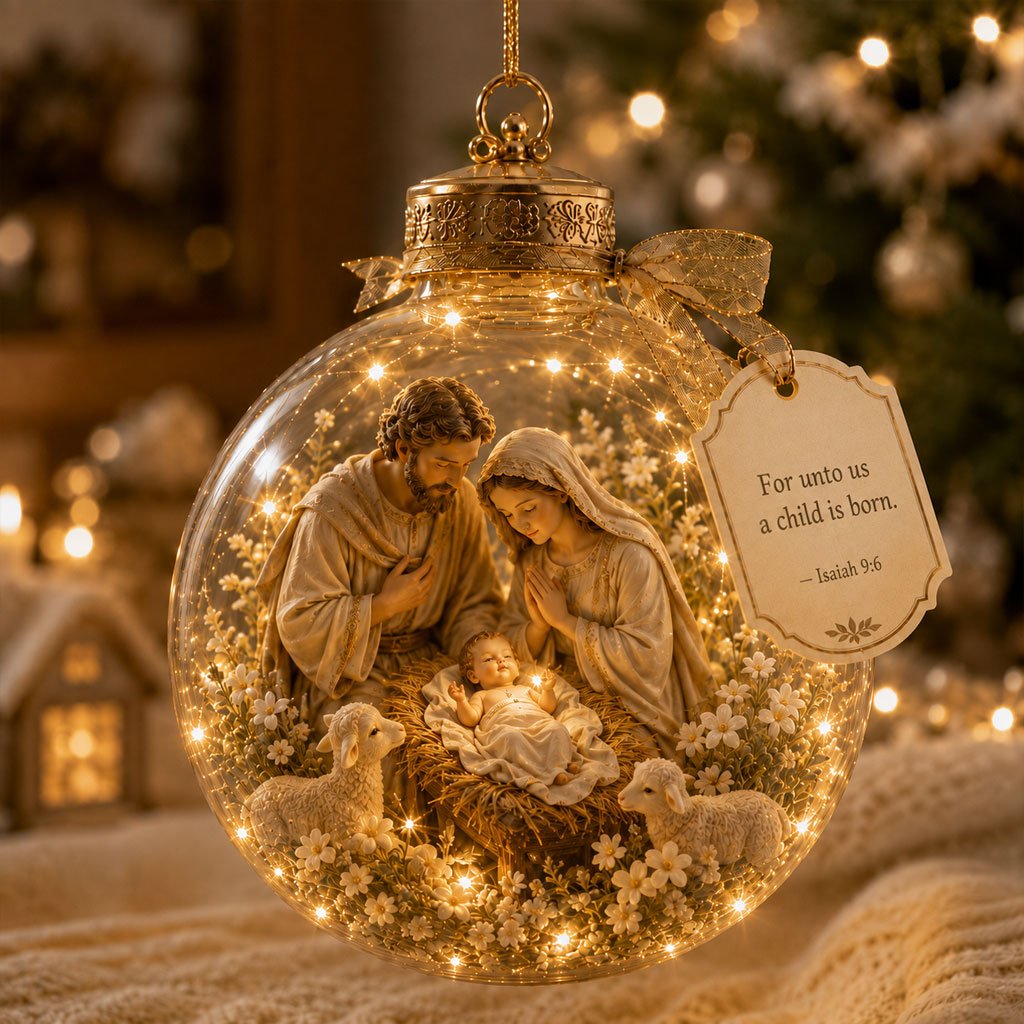 🔥Last Day 50% OFF - Illuminated Christian Scripture Keepsake Ornaments - image 5