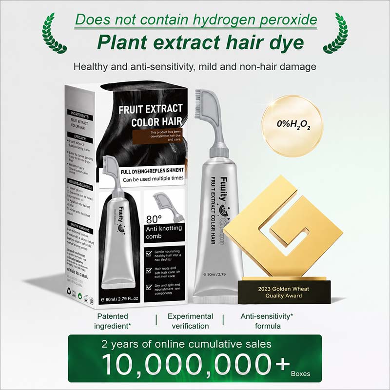 Botanical Fruit Essence Hair Dye Cream Nourishing Gray Coverage - image 1