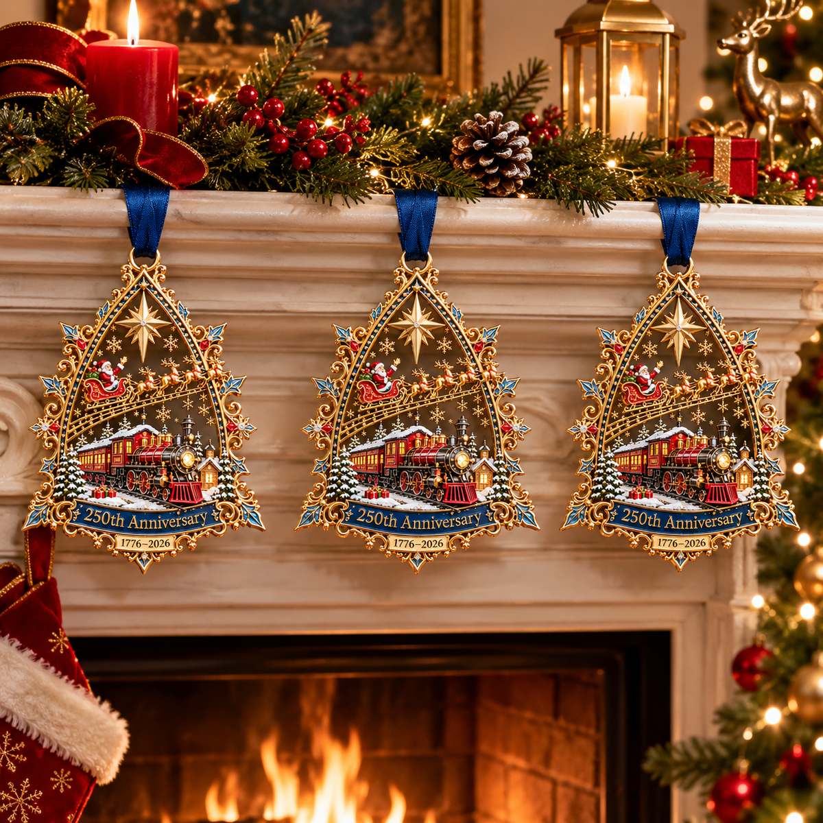 🔥2026 250th Anniversary Christmas Express Collector Ornament