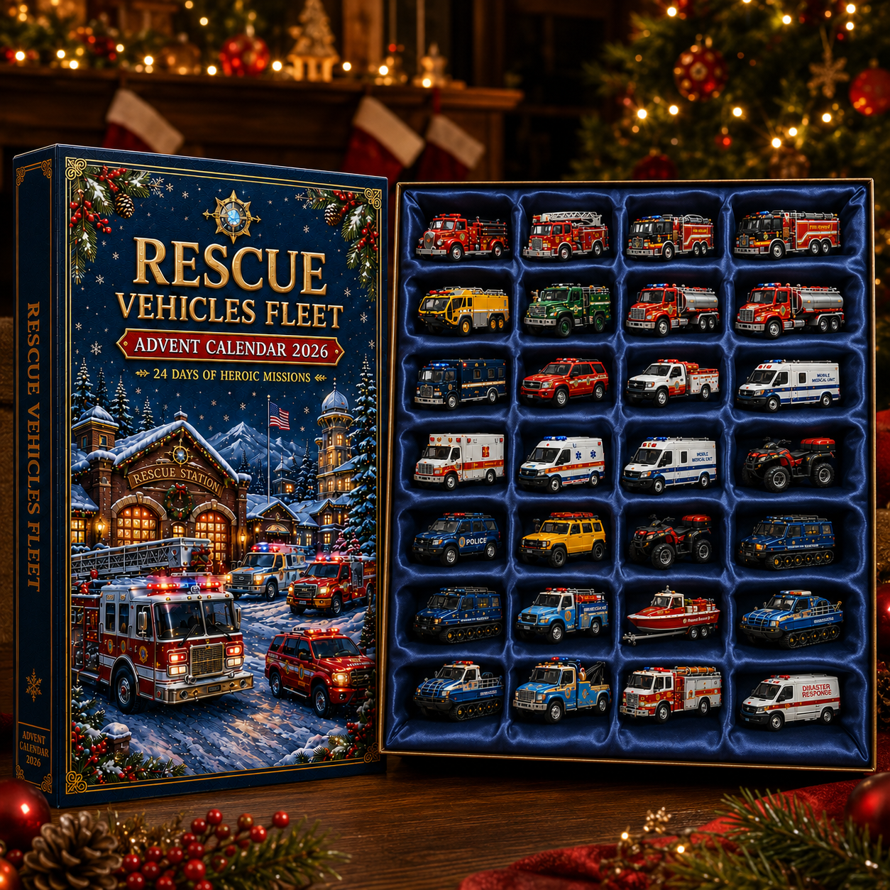 2026 Rescue Vehicles Advent Calendar – 24 Days of Emergency Vehicle Surprises