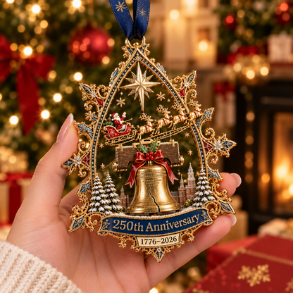 🎄✨ 250th Anniversary Christmas Ornament 1776–2026 | Elegant Patriotic Holiday Keepsake Gift 🎁🇺🇸