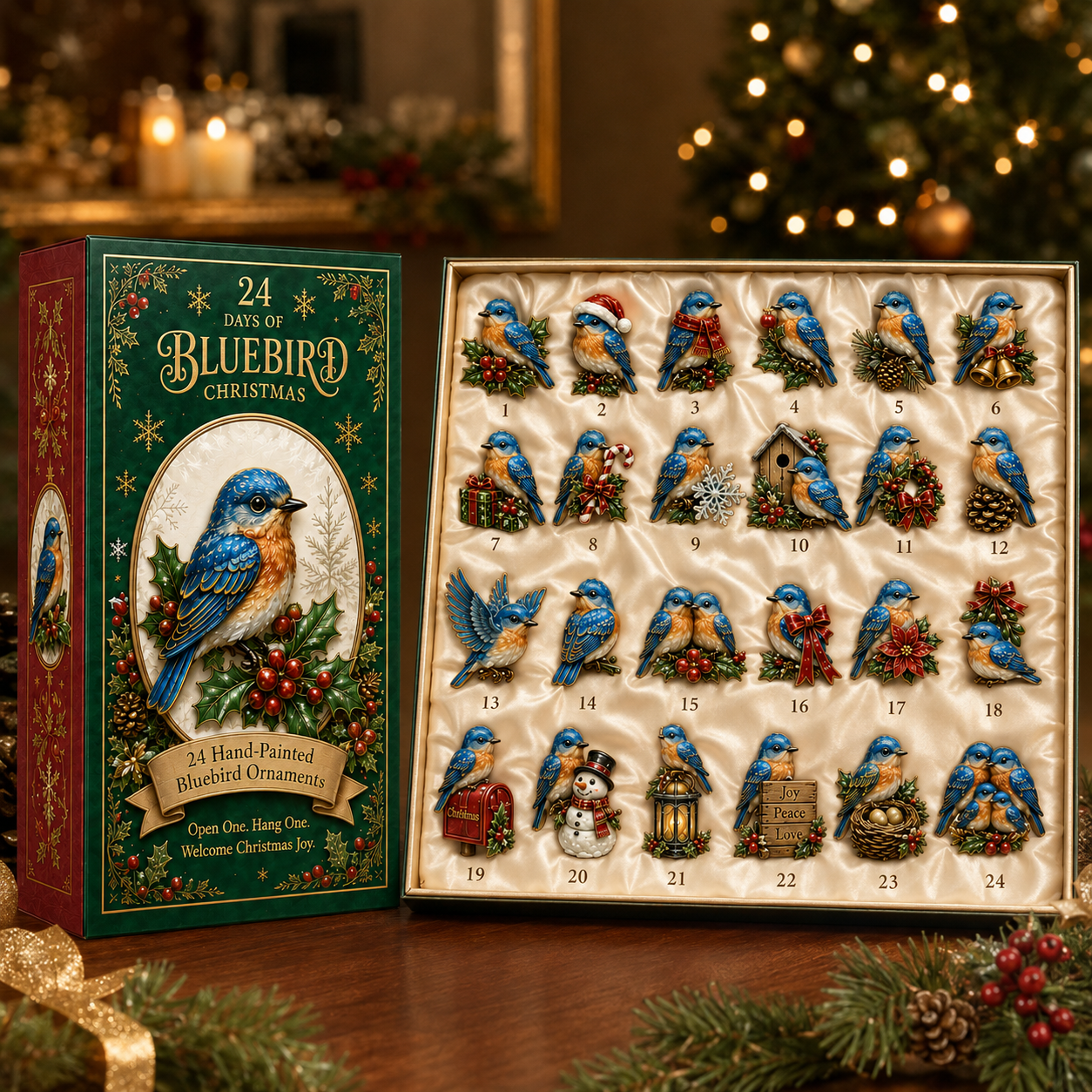 🔥Last 60 pcs✨⏰Last day 50% off🔥✨24-Day Advent Calendar - Bluebird