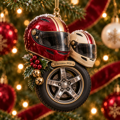 2026 Racing Helmet & Tire Christmas Ornaments – 9 Unique Designs for Motorsport Fans