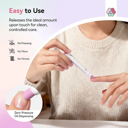 2PCS 2‑In‑1 Cuticle Remover Pen, Ceramic 45° Tip With Lemon Oil 💅 - image 12