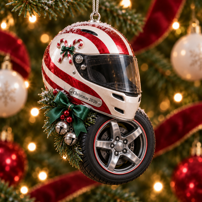 2026 Racing Helmet & Tire Christmas Ornaments – 9 Unique Designs for Motorsport Fans
