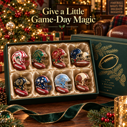 2026 Touchdown Christmas Ornaments – 8 Unique Football Helmet Designs for Football Fans & Holiday Traditions