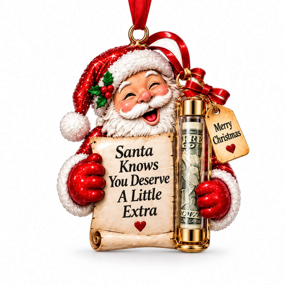 🎁 Surprise Red Envelope Christmas Tree Ornament | Turn Cash Gifts Into Magical Christmas Memories - image 9