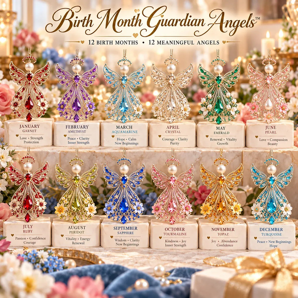 ⏳ Last Day 49% OFF – 👼 Birth Month Guardian Angel | 12 Birthstone-Inspired Keepsakes for Meaningful Gifts ✨ - image 14