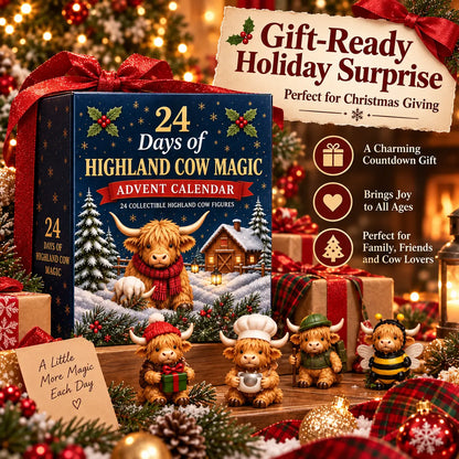 24-Day Highland Cow Advent Calendar - Christmas Countdown Gift Box 🐄🎁 - image 8