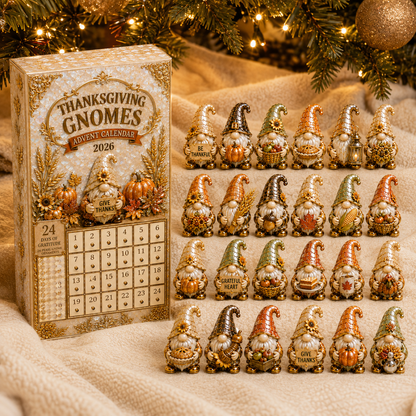 🔥Last 50 pcs✨⏰Last day 50% off🔥✨24-Day Advent Calendar - gnomes Thanksgiving Countdown Calendar