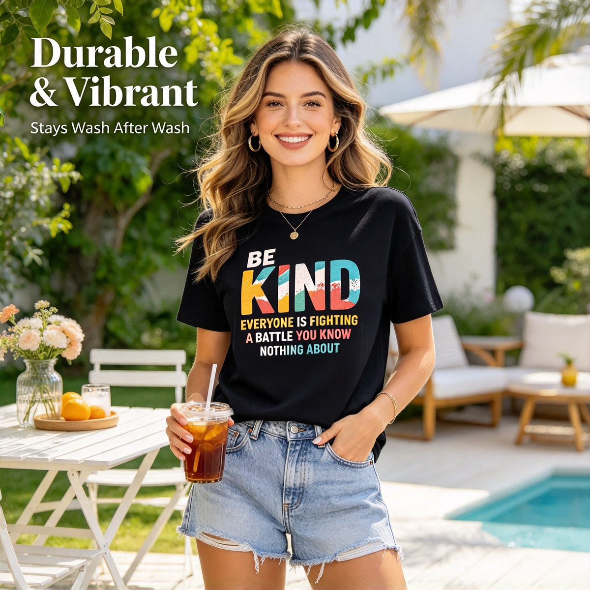 Women's Heart Graphic T-Shirt, Casual Oversized Fit Shortsleeve Top in ❤️