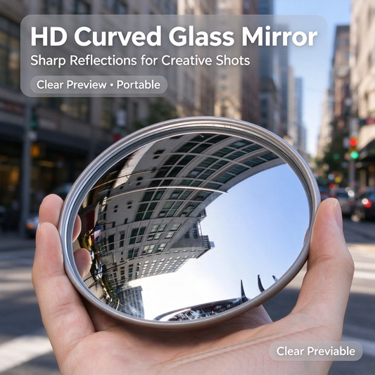 Selfie Convex Mirror, Handheld High-Definition Wide-Angle Selfie Mirror 📸