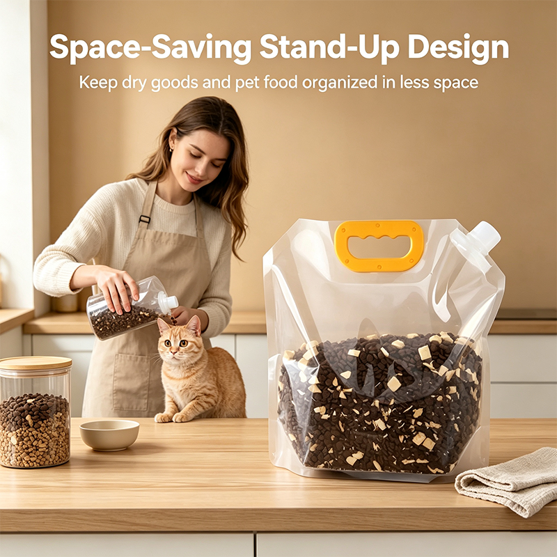 5pcs/pack Grain Sealed Bags, Transparent Food Storage Bags, Moisture-Proof and Pest-Resistant🌾 - image 5
