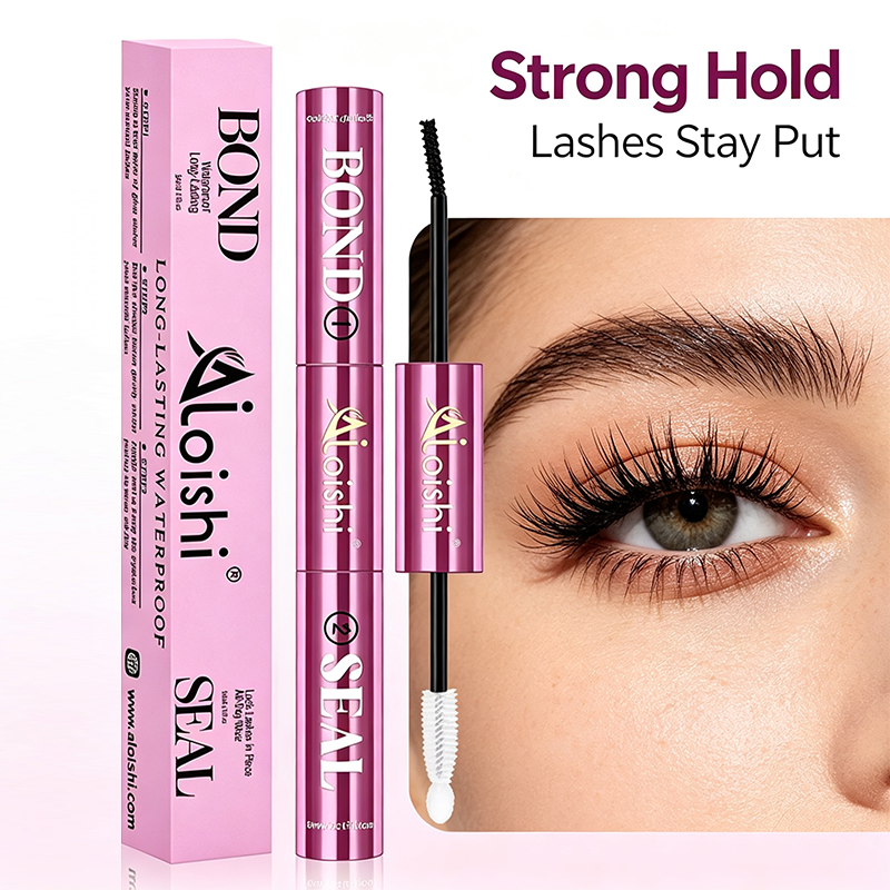 2 in 1 Bond & Seal Eyelash Adhesive, Black/White Waterproof Gentle Lightweight Strong Hold Glue🖤🤍 - image 1