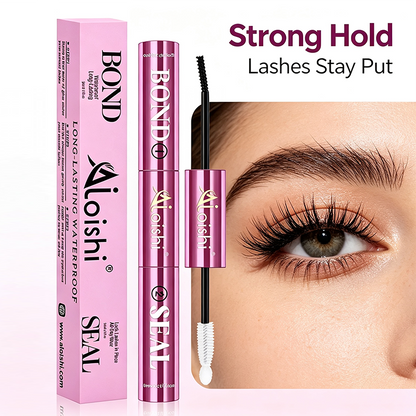 2 in 1 Bond & Seal Eyelash Adhesive, Black/White Waterproof Gentle Lightweight Strong Hold Glue🖤🤍 - image 1