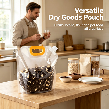 5pcs/pack Grain Sealed Bags, Transparent Food Storage Bags, Moisture-Proof and Pest-Resistant🌾 - image 4