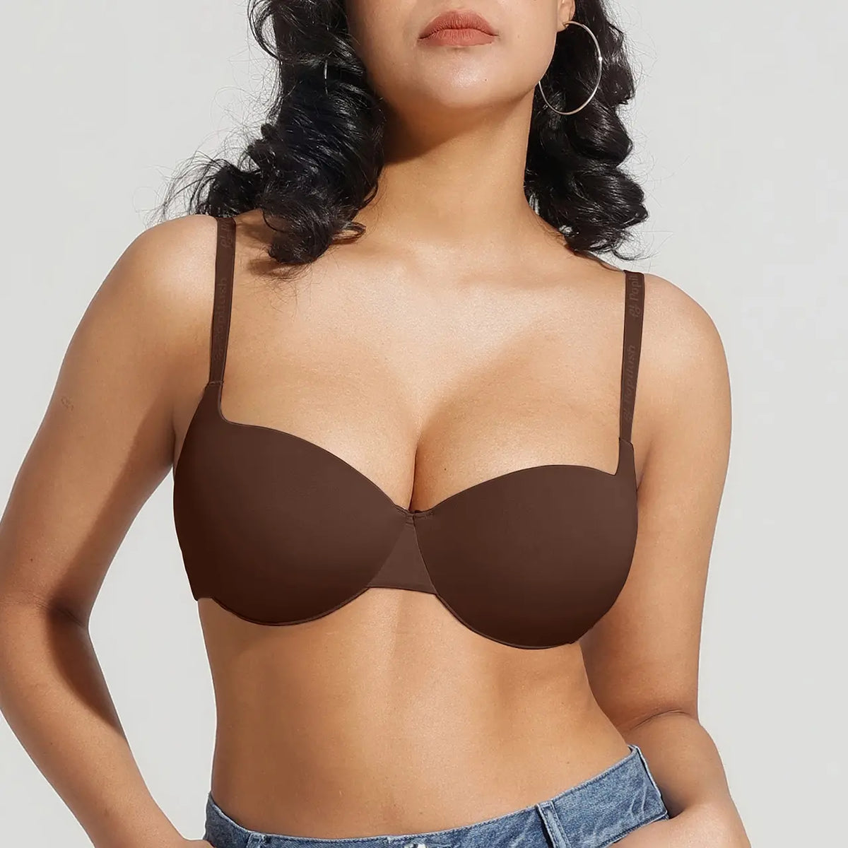Women 2 Cups Lift Seamless Push Up Underwire T-Shirt Bra ✨ - image 10