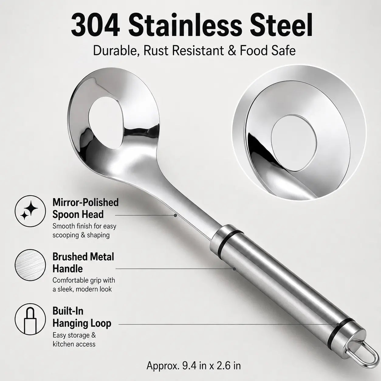 Stainless Steel Meatball Maker Spoon, Non‑Stick Meat Ball Extrusion Scoop 🍲 - image 12