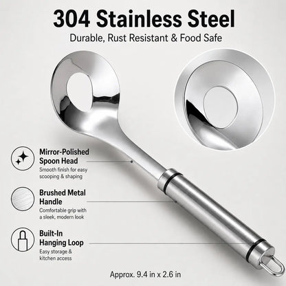 Stainless Steel Meatball Maker Spoon, Non‑Stick Meat Ball Extrusion Scoop 🍲 - image 12
