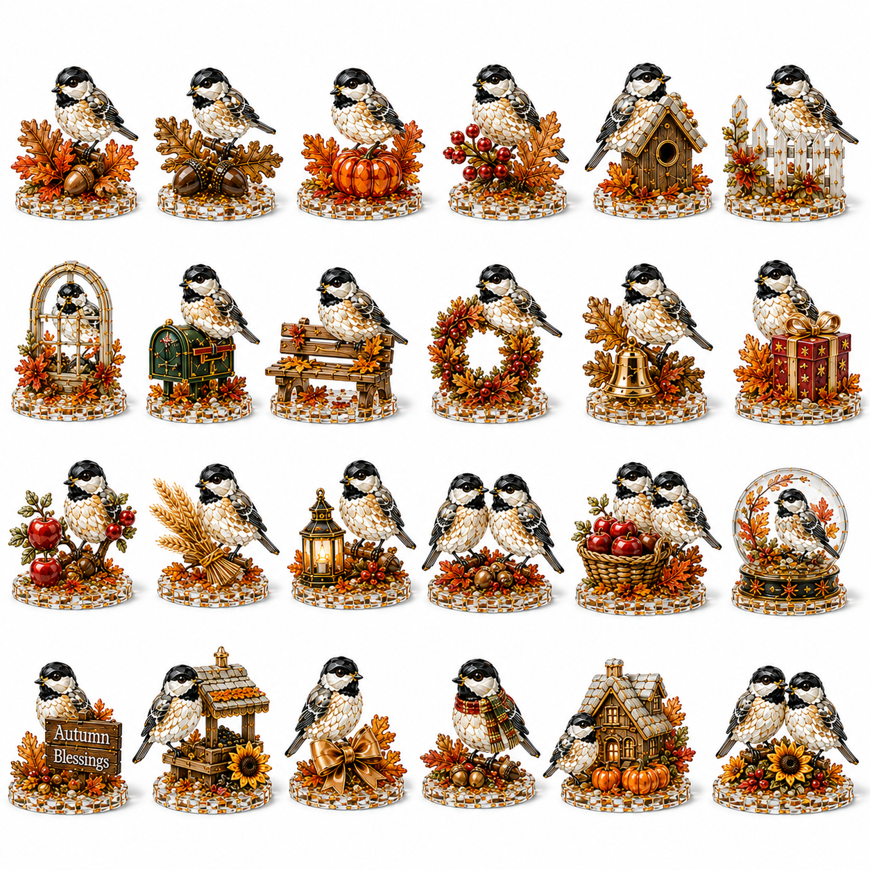🔥Last 30 pcs✨⏰Last day 50% off🔥✨24-Day Advent Calendar - Chickadee