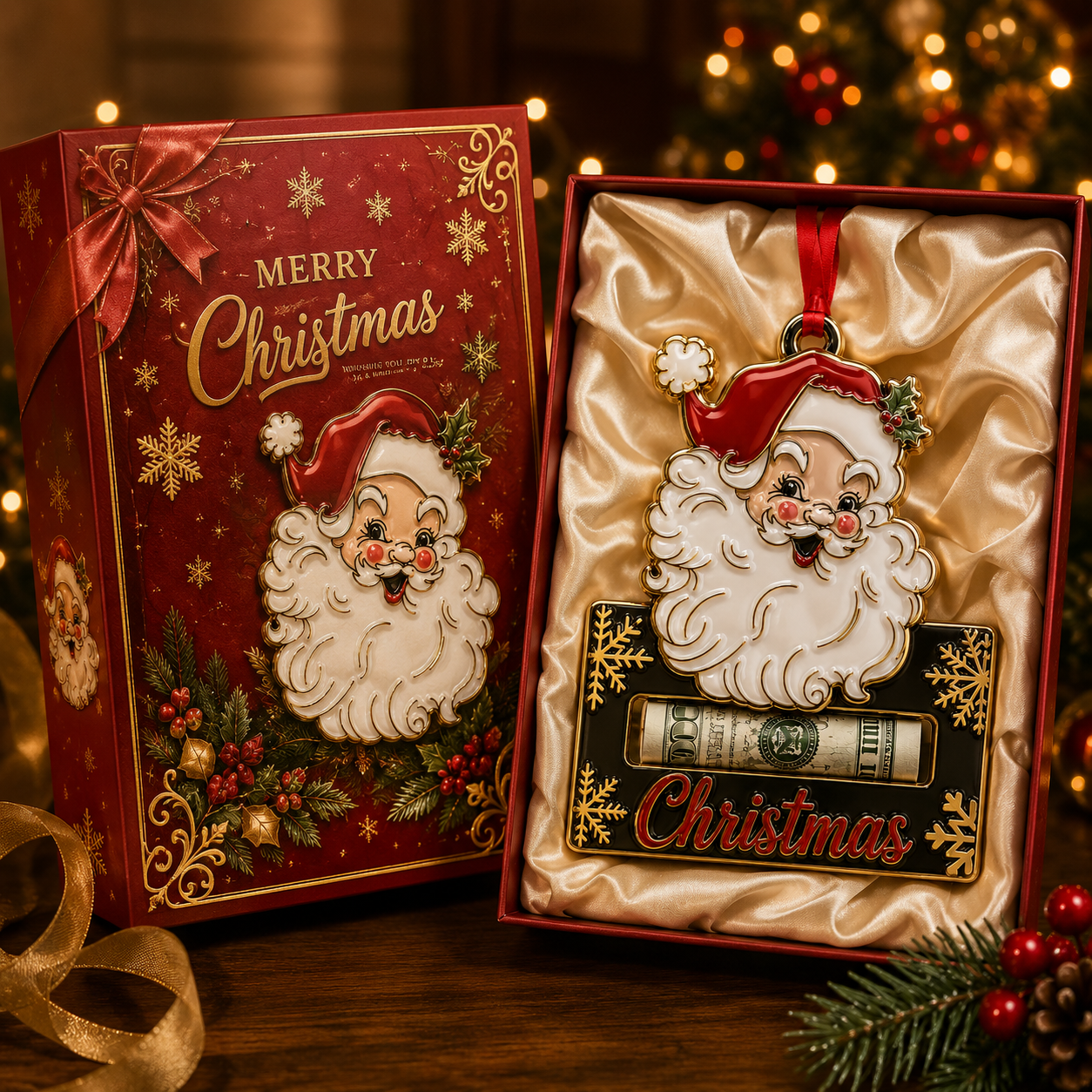 🔥Last 50pcs✨⏰ Limited anniversary edition✨Christmas Cash Holder Ornament