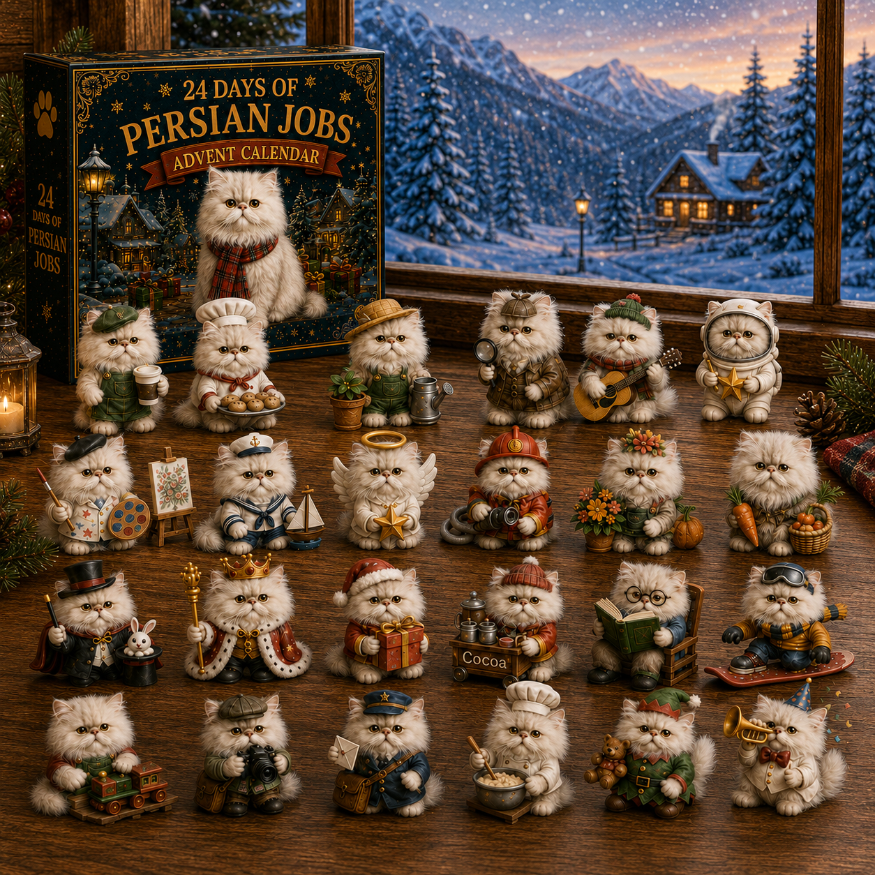 24 Days of Persian Jobs – 24 Unique Collectible Cat Figurines