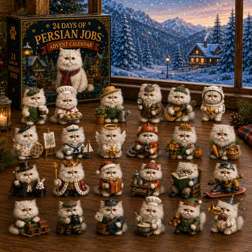 24 Days of Persian Jobs – 24 Unique Collectible Cat Figurines