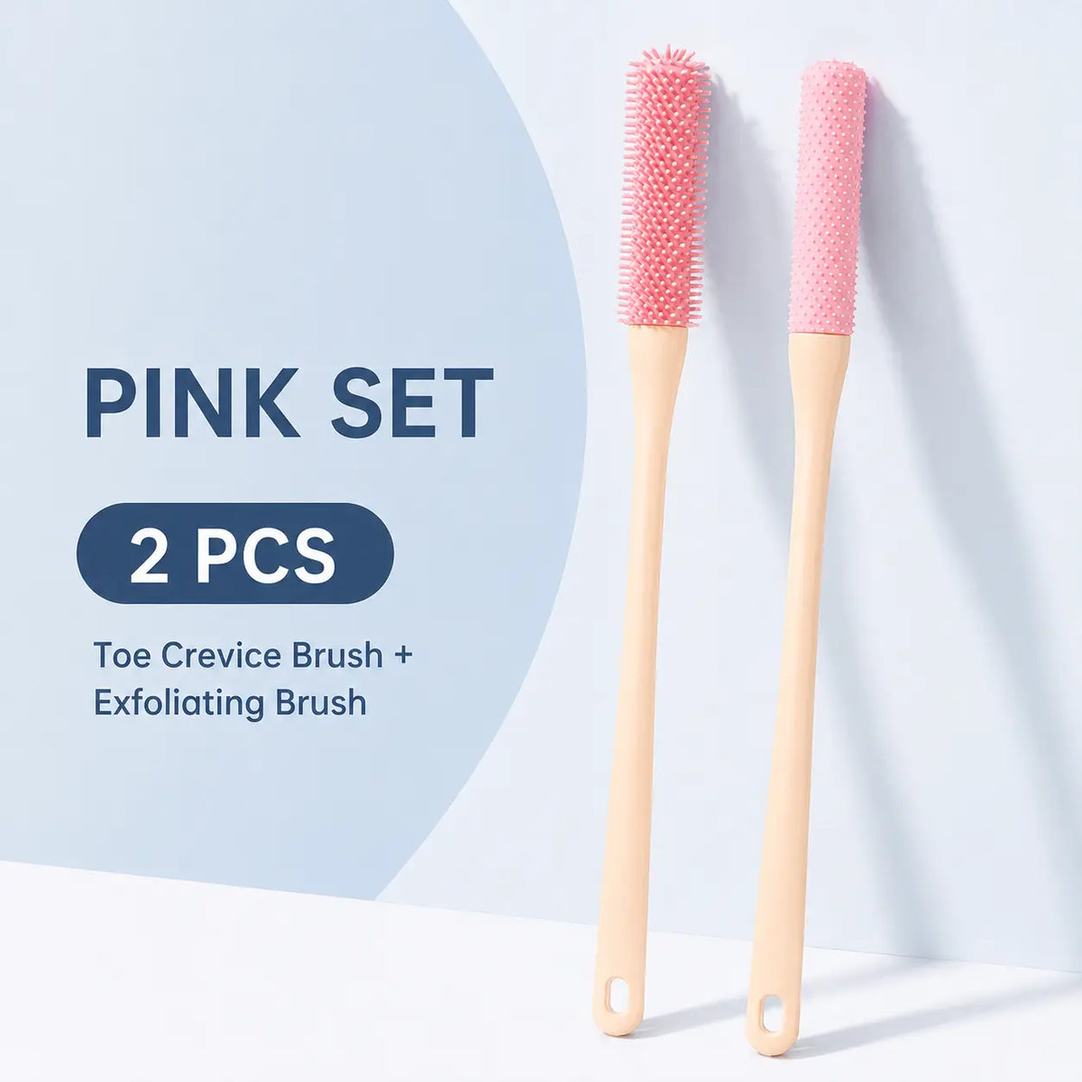 Long-Handle Silicone Soft Pedicure Tool, Shower Foot Cleaning Brush for Toe Gap Skin Cleansing🦶🚿 - image 14