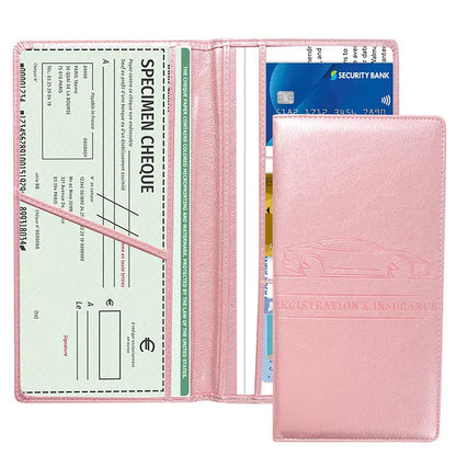 Car Registration & Insurance Card Holder, Magnetic Closure Vehicle Organizer 💳
