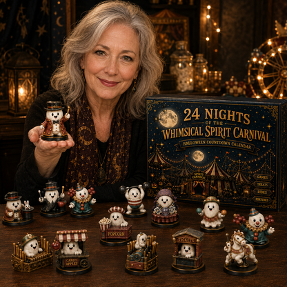 🎃 24-Day Halloween Advent Calendar – 24 Nights of Spooky Carnival Surprises, Collectible Figures & Magical Fun