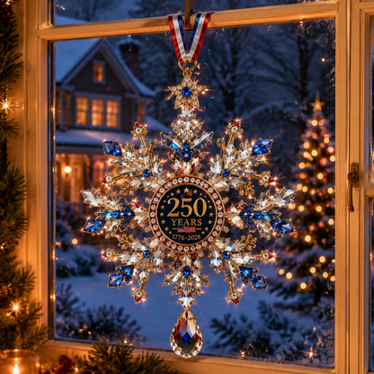 ✨High-quality crystal snowflake ornaments