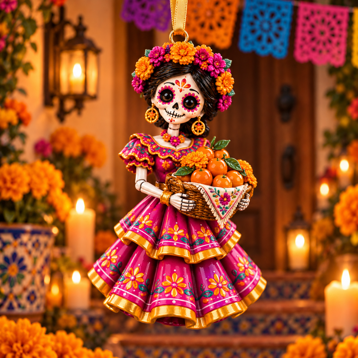 2026 Día de Muertos Ornaments – Folk Art Keepsake Collection Celebrating Love & Remembrance