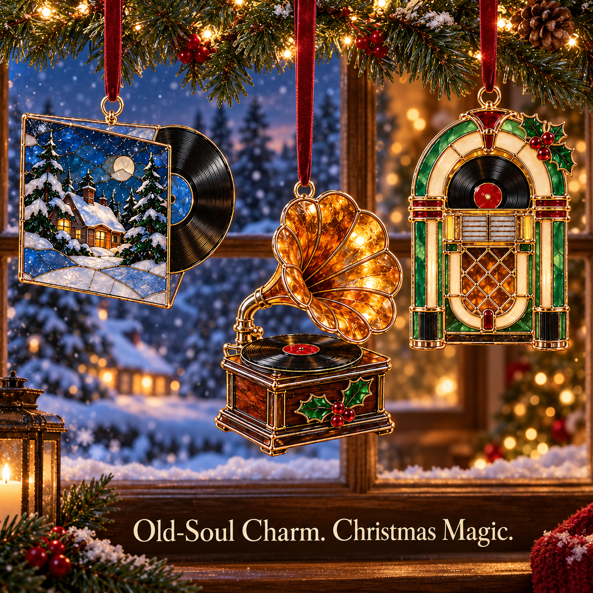 Vintage Music Christmas Ornaments – 6 Nostalgic Designs for Music Lovers